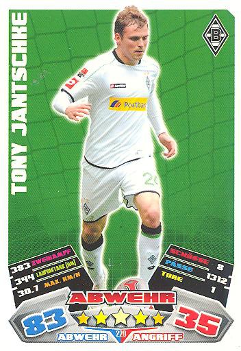 Match Attax 12/13 - Tony Jantschke - Bor. M'gladbach - Nr. 220