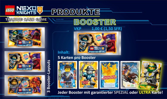 Lego Nexo Knights Trading Cards (2016) - 1 Booster