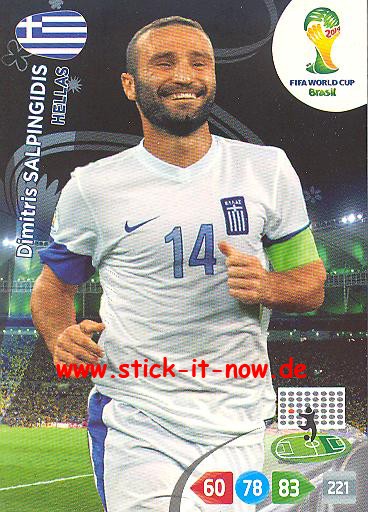 Panini Adrenalyn XL Brasil WM 2014 - Dimitris SALPINGIDIS