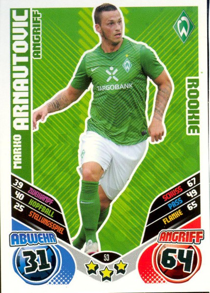 Marko Arnautovic - Match Attax 11/12 - Rookie