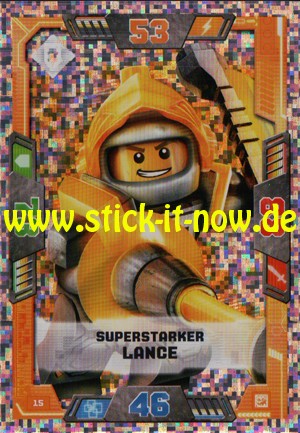 Lego Nexo Knights Trading Cards - Serie 2 (2017) - Nr. 15 (Glitzer)