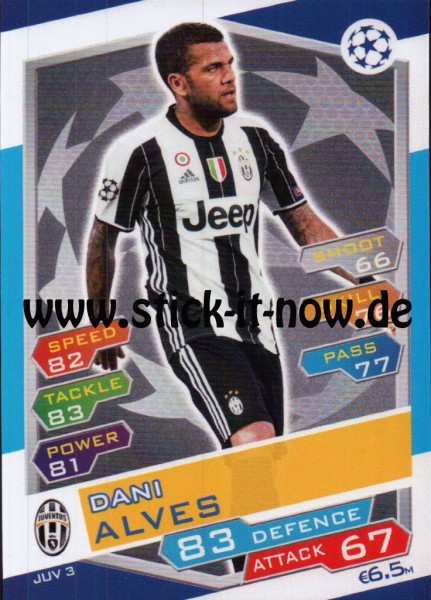 Match Attax Champions League 16/17 - Nr. JUV 3