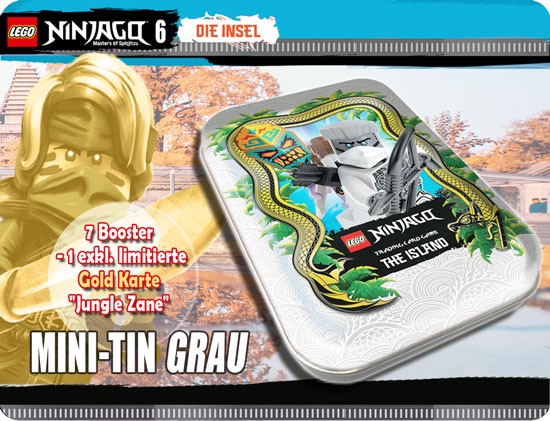 Lego Ninjago Trading Cards - SERIE 6 (2021) - Mini Tin "grau" ( LE 12 )