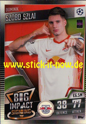 Topps Match Attax 101 (2021) - Nr. 221 ( Big Impact Signing )