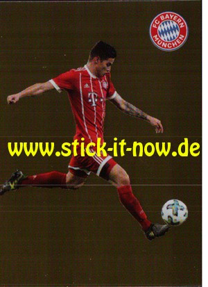 FC Bayern München 17/18 - Sticker - Nr. 109 (Gold-Glitzer)