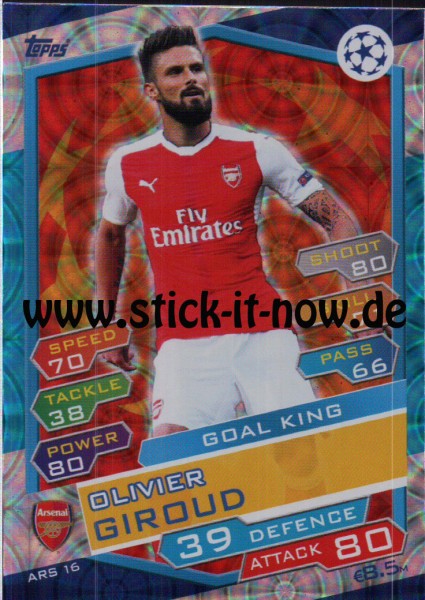 Match Attax Champions League 16/17 - Nr. ARS 16