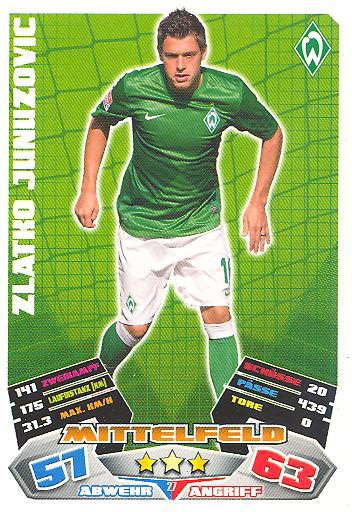 Match Attax 12/13 - Zlatko Junuzovic - SV Werder Bremen - Nr. 27