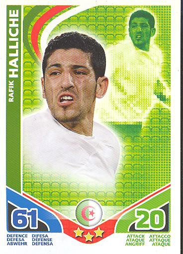 Match Attax WM 2010 - GER/Edition - RAFIK HALLICHE - Algerien
