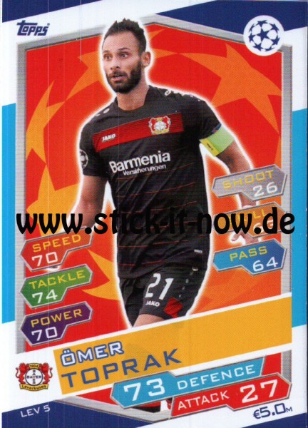 Match Attax Champions League 16/17 - Nr. LEV 5