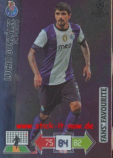 Panini Adrenalyn XL CL 12/13 - FC Porto - Lucho Gonzalez - FANS FAVOURITES