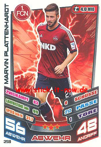 Match Attax 13/14 - 1. FC Nürnberg - Marvin Plattenhardt - Nr. 259
