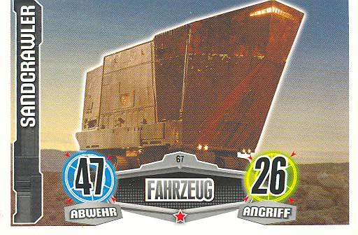 Force Attax - SANDCRAWLER - Fahrzeug - Söldner - Movie Collection