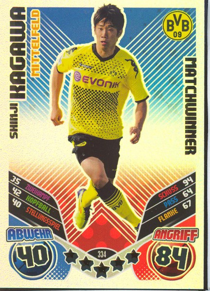 Shinji Kagawa - Matchwinner - Match Attax 11/12