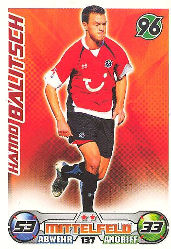 Match Attax 09/10 - HANNO BALITSCH - Hannover 96 - Nr. 137