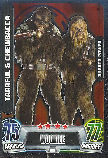 Force Attax Movie Collection - Serie 2 - Zusatz-Power - Tarrful & Chewbacca - Nr. 221