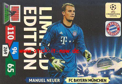 Panini Adrenalyn XL CL 13/14 - MANUEL NEUER - Limited Edition