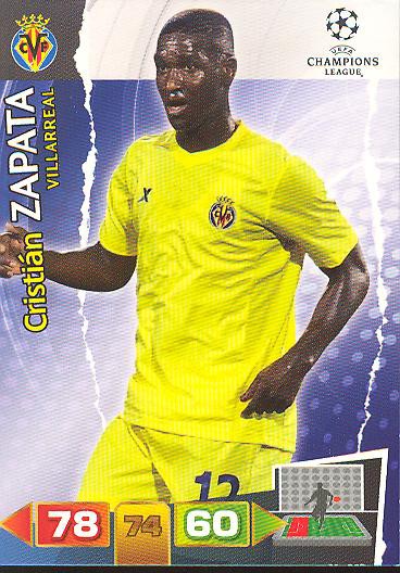 Cristian Zapata - Panini Adrenalyn XL CL 11/12 - FC Villarreal