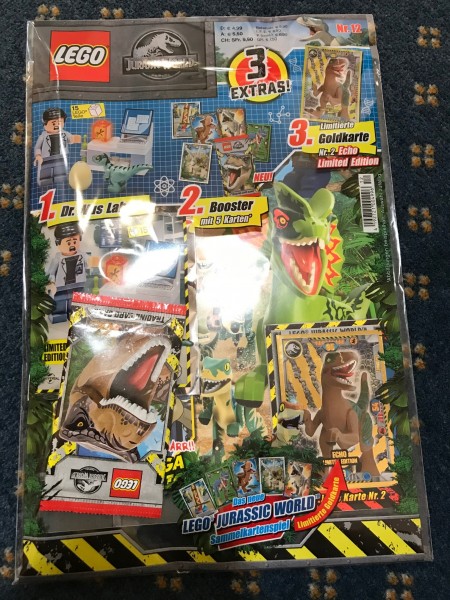 Lego Jurassic World Magazin Nr. 12 ( mit Lego Figur, Booster & LE 2 )