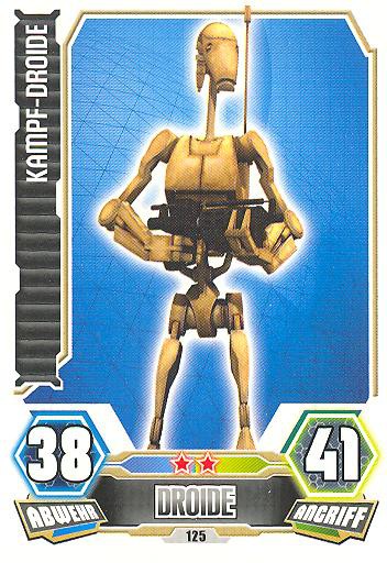 Force Attax - Serie 3 - Kampf-Droide - Nr. 125