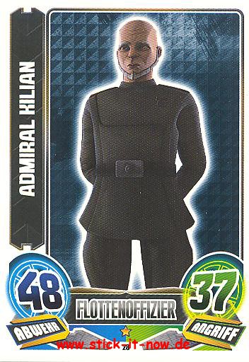 Force Attax - Star Wars - Clone Wars - Serie 5 - Admiral Kilian - Nr. 28