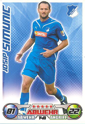 Match Attax 09/10 - JOSIP SIMUNIC - TSG Hoffenheim - Nr. 148