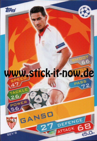 Match Attax Champions League 16/17 - Nr. SEV 8