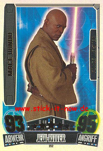 Force Attax Movie Collection - Serie 3 - FORCE-MEISTER - MACE WINDU - Nr. 232
