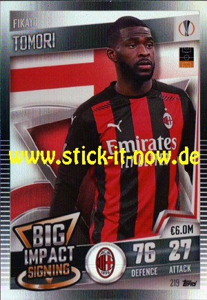 Topps Match Attax 101 (2021) - Nr. 219 ( Big Impact Signing )