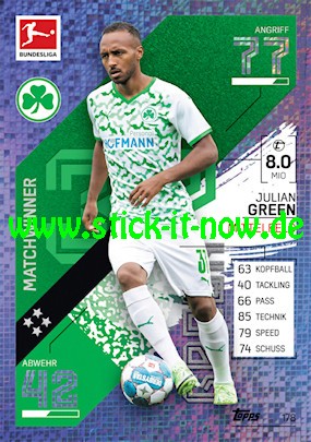 Topps Match Attax Bundesliga 2021/22 - Nr. 178 ( Matchwinner )