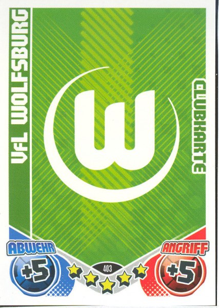 Match Attax 11/12 - VfL Wolfsburg - Clubkarte