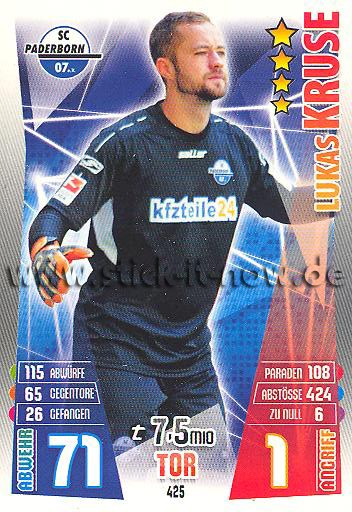 Match Attax 15/16 - Lukas KRUSE - SC Paderborn - Nr. 425