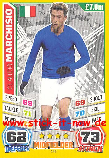 Match Attax "World Stars WM 2014" - CLAUDIO MARCHISIO - Nr. 149