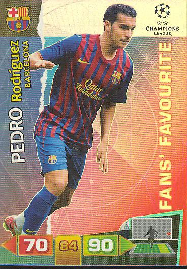 Pedro Rodriguez - Panini Adrenalyn XL CL 11/12 - Fans Favourite - FC Barcelona