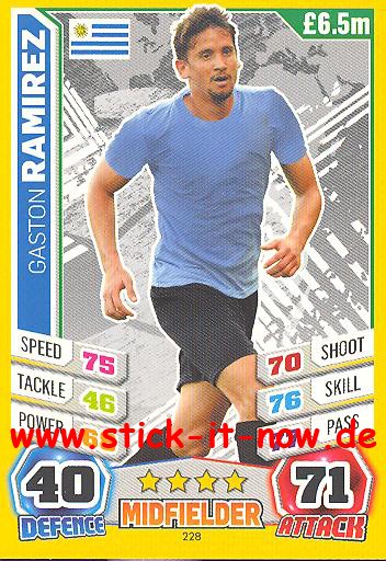 Match Attax "World Stars WM 2014" - GASTON RAMIREZ - Nr. 228