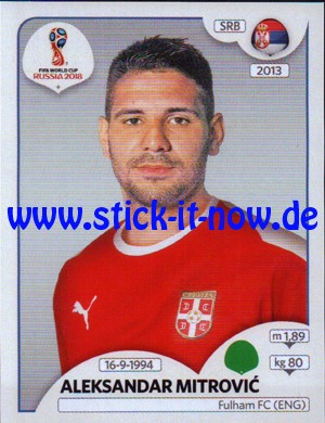 Panini WM 2018 Russland "Sticker" - Nr. 430