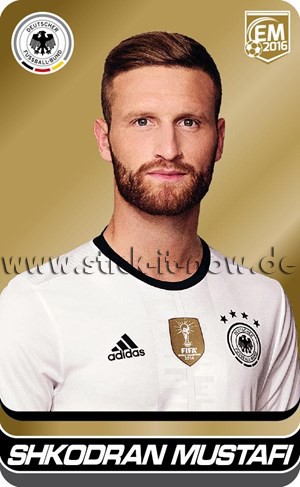 DFB Team Cards EM 2016 - Shkodran Mustafi (GOLD)