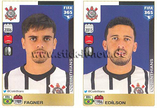 Panini FIFA 365 Sticker - Nr. 166 - 167