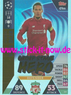 Match Attax CL 18/19 "Road to Madrid" - Nr. 203