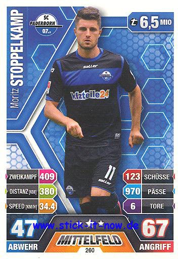 Match Attax 14/15 - Moritz STOPPELKAMP - SC Paderborn - Nr. 260