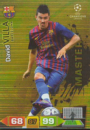 David Villa - Panini Adrenalyn XL CL 11/12 - Master - FC Barcelona