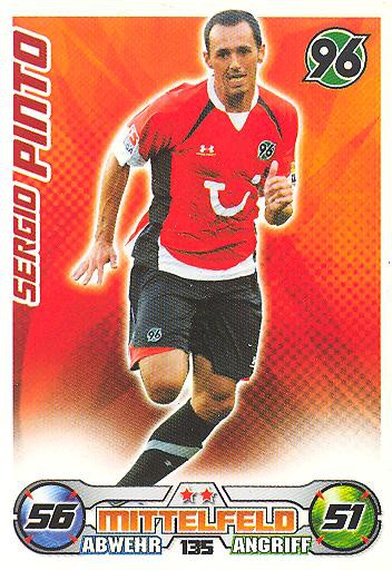 Match Attax 09/10 - SERGIO PINTO - Hannover 96 - Nr. 135