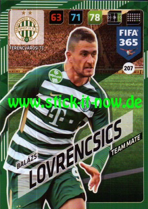 Panini FIFA 365 Adrenalyn XL 2018 - Nr. 207