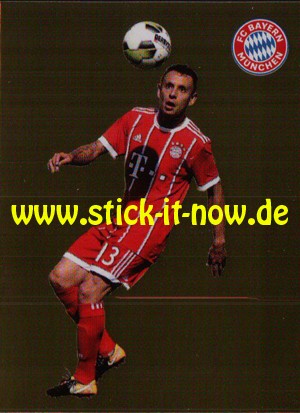FC Bayern München 17/18 - Sticker - Nr. 53 (Gold-Glitzer)