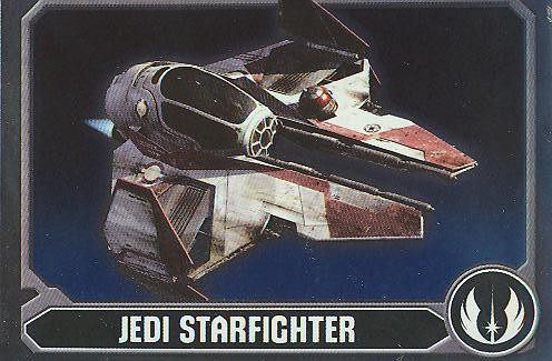 Star Wars Movie Sticker (2012) - JEDI STARFIGHTER - Nr. 68