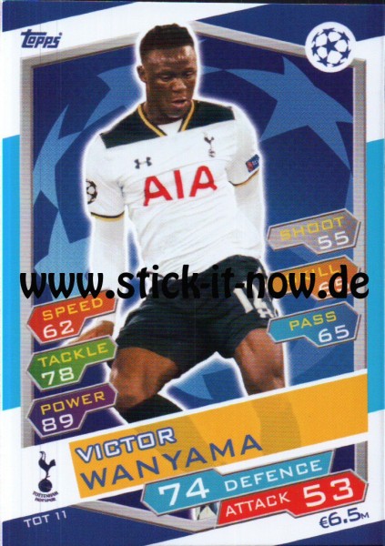 Match Attax Champions League 16/17 - Nr. TOT 11