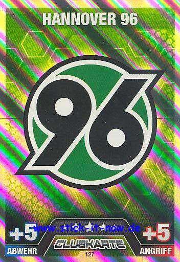 Match Attax 14/15 - CLUBLOGO - Hannover 96 - Nr. 127 (Logo)