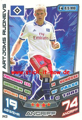 Match Attax 13/14 - Hamburger SV - Artjoms Rudnevs - Nr. 143