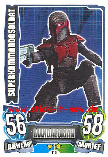 Force Attax - Star Wars - Clone Wars - Serie 4 - SUPERKOMMANDOSOLDAT - Nr. 119