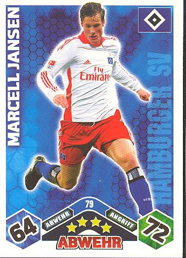 Match Attax 10/11 - MARCELL JANSEN - 079