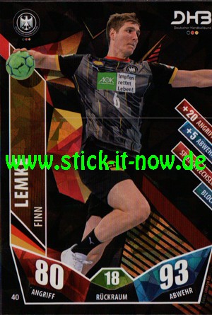LIQUI MOLY Handball Bundesliga "Karte" 21/22 - Nr. 40 (Glitzer)